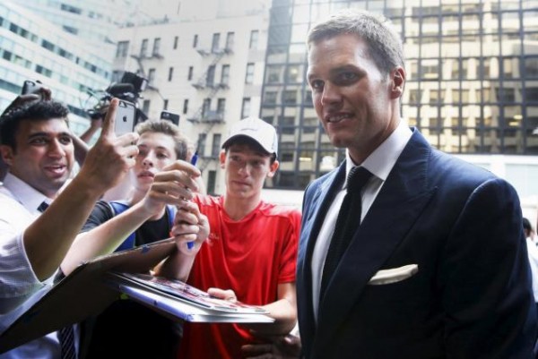 Tom Brady makes his case in an appeal at the NFL’s Park Avenue offices last month.